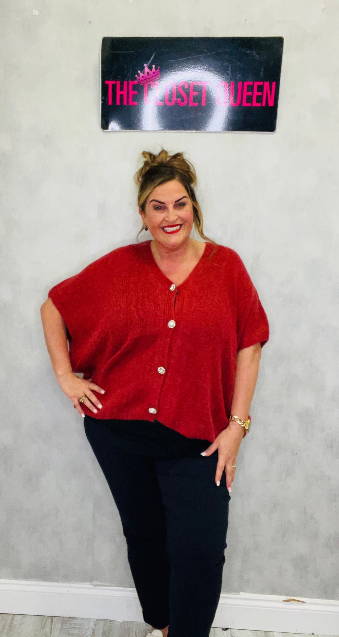 Sparkle Button Cardigan