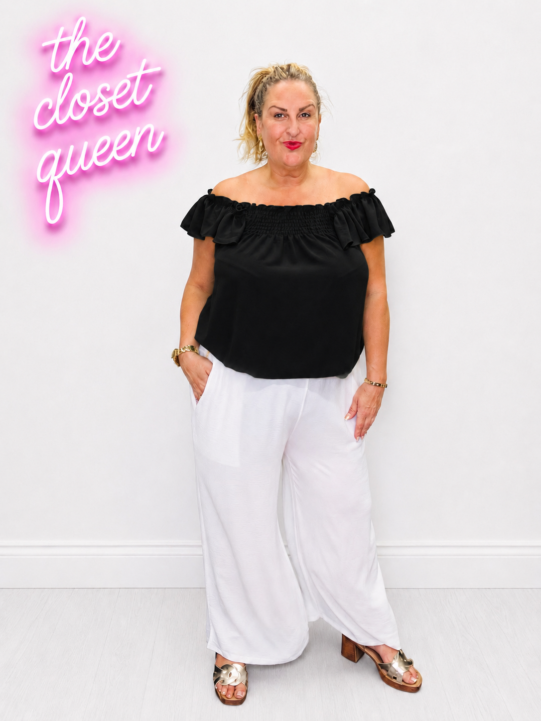 Butterfly Bardot Top