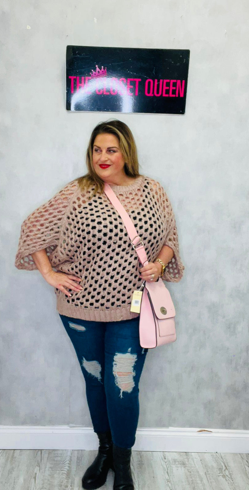 Holey Batwing Jumper