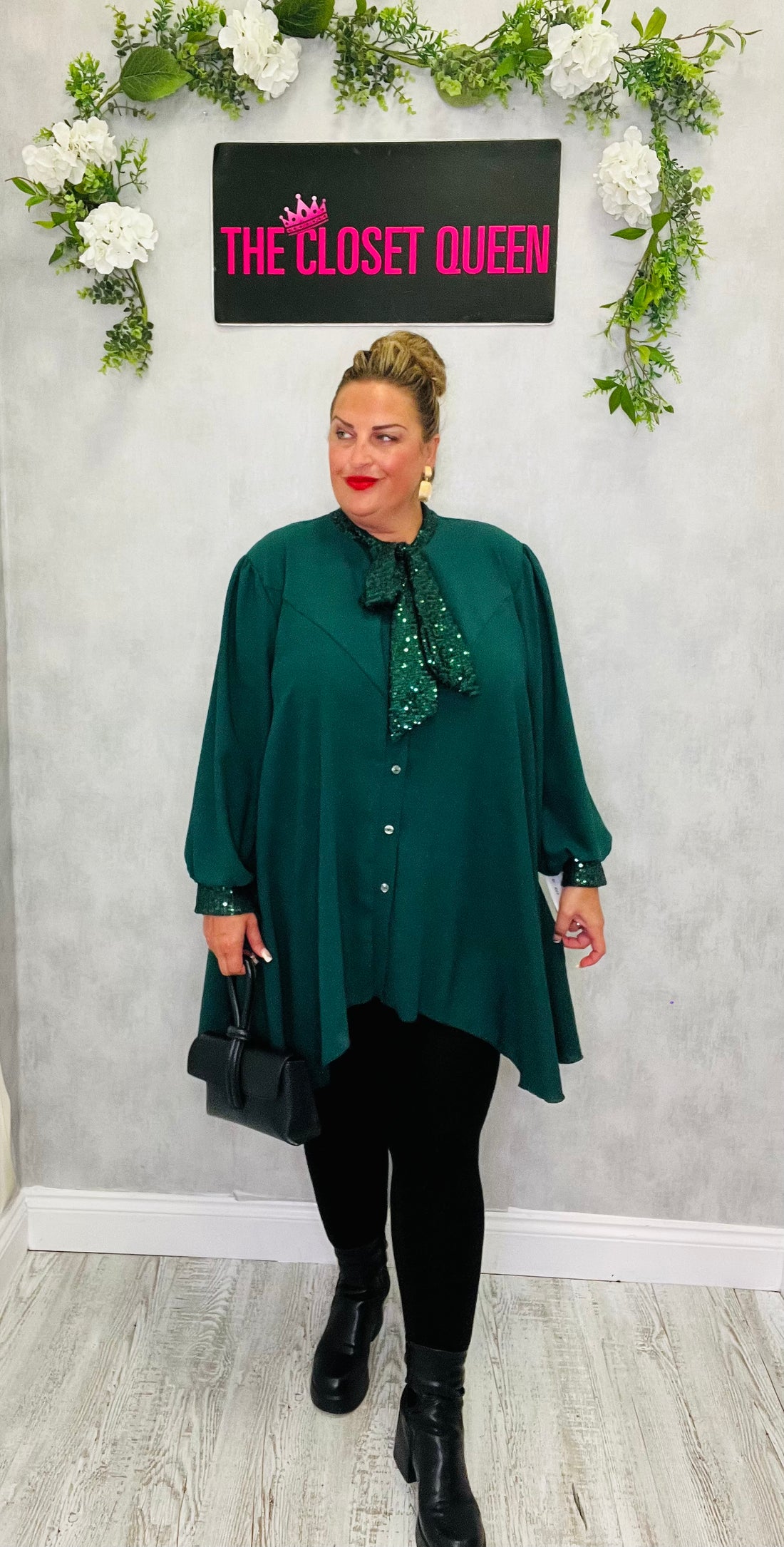 Flow Glitz Bow Blouse