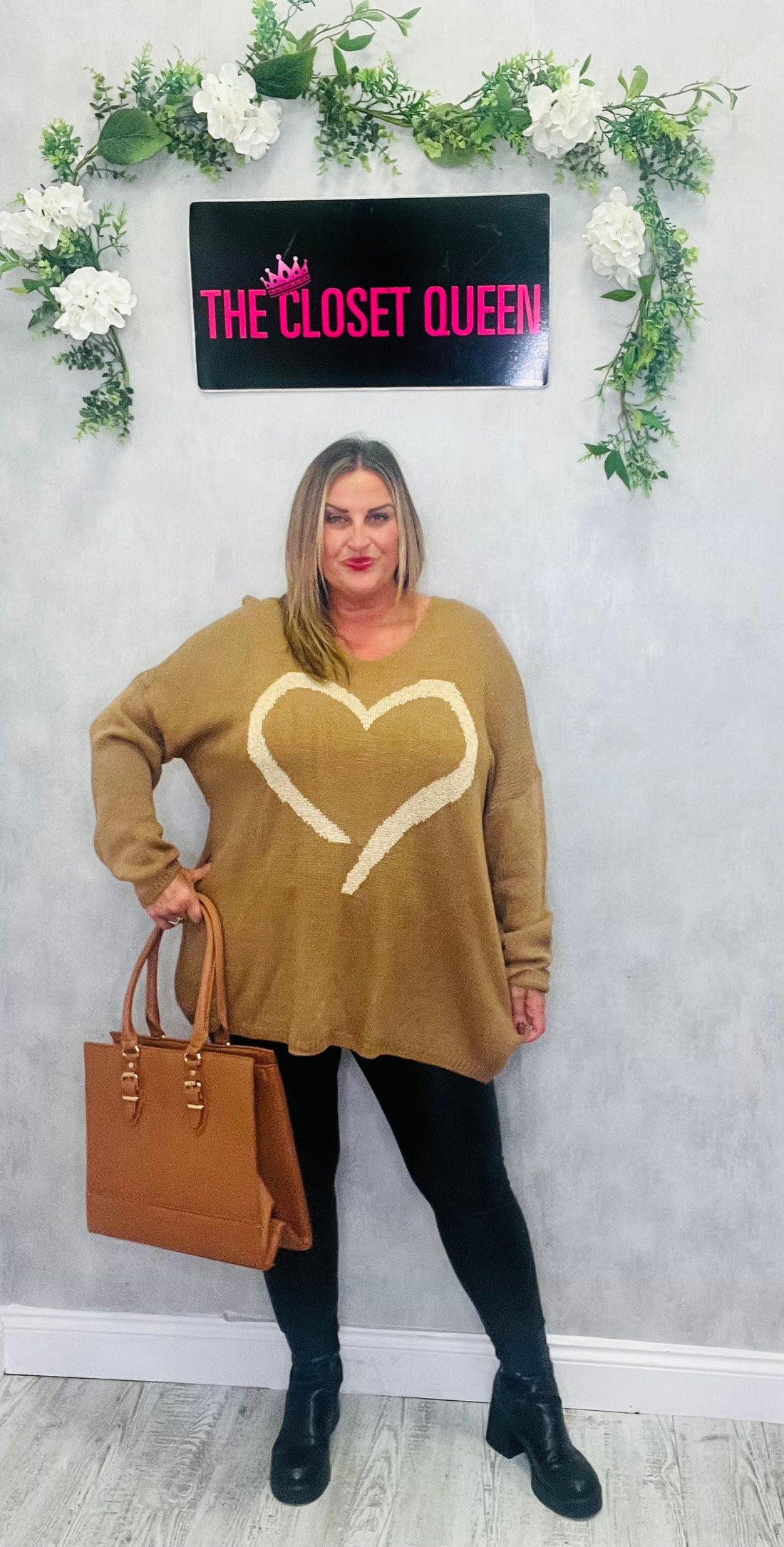 AB Shimmer Heart Jumper