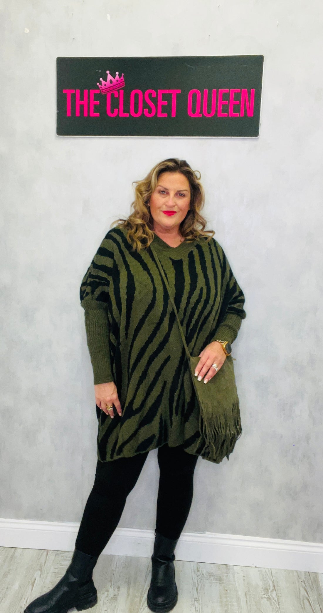 Square V Jumper Zebra