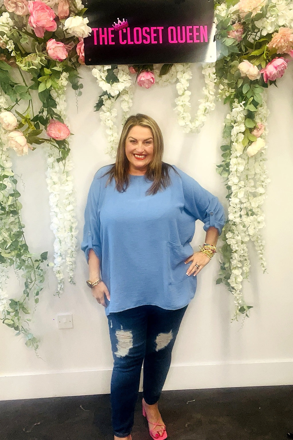 Visca Batwing Pocket Top