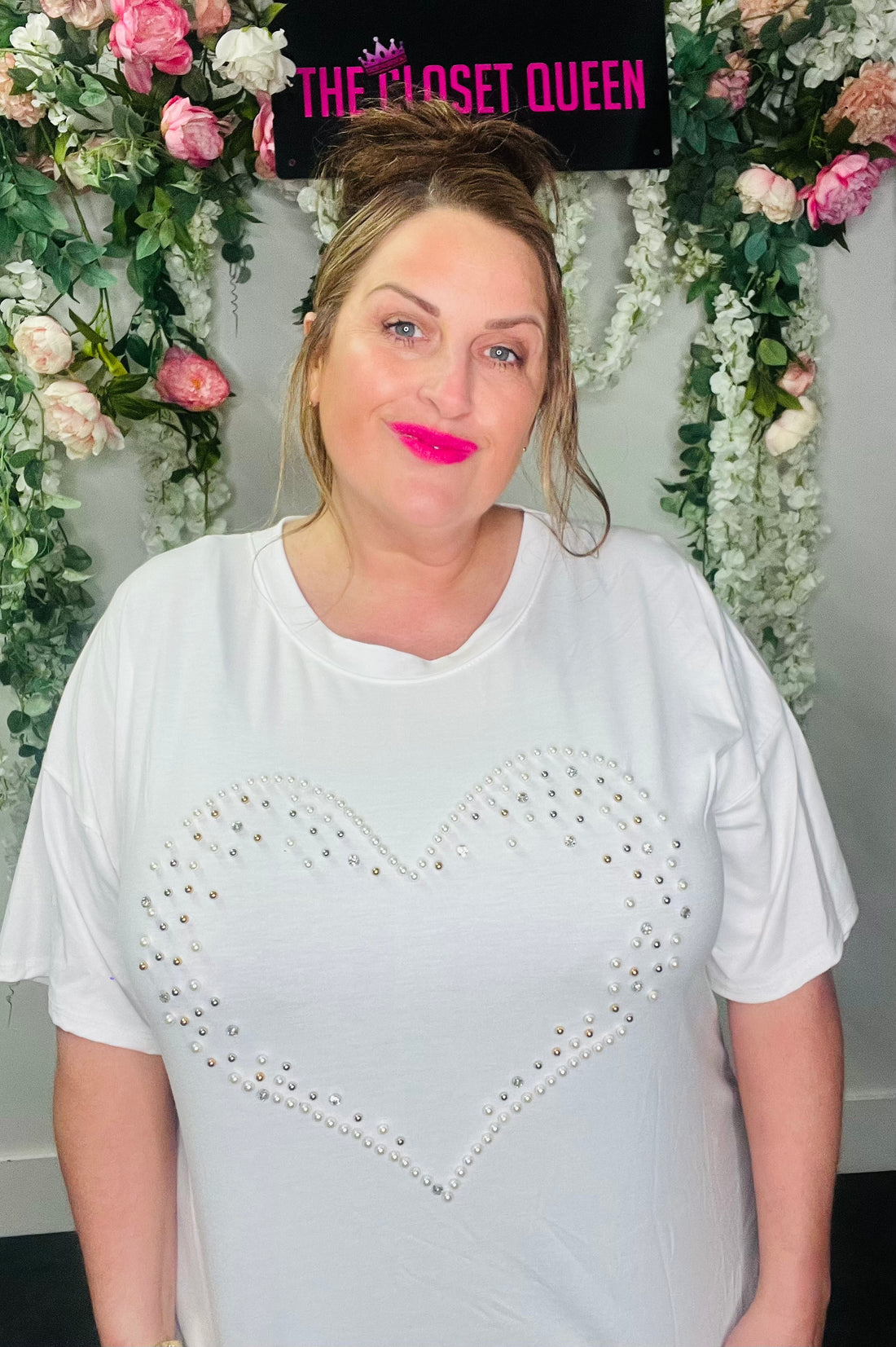 Outline Pearl Heart T-Shirt