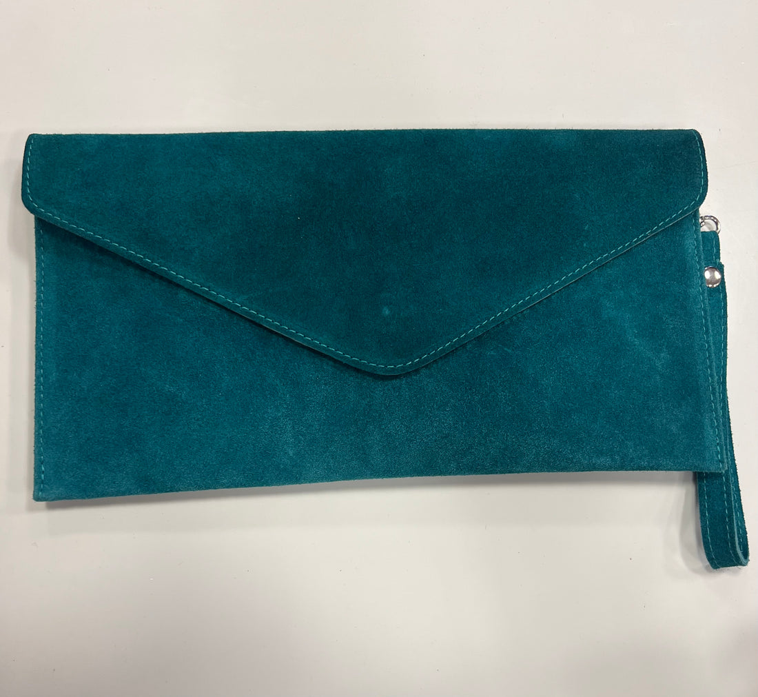 Envelope Clutch Suede Leather