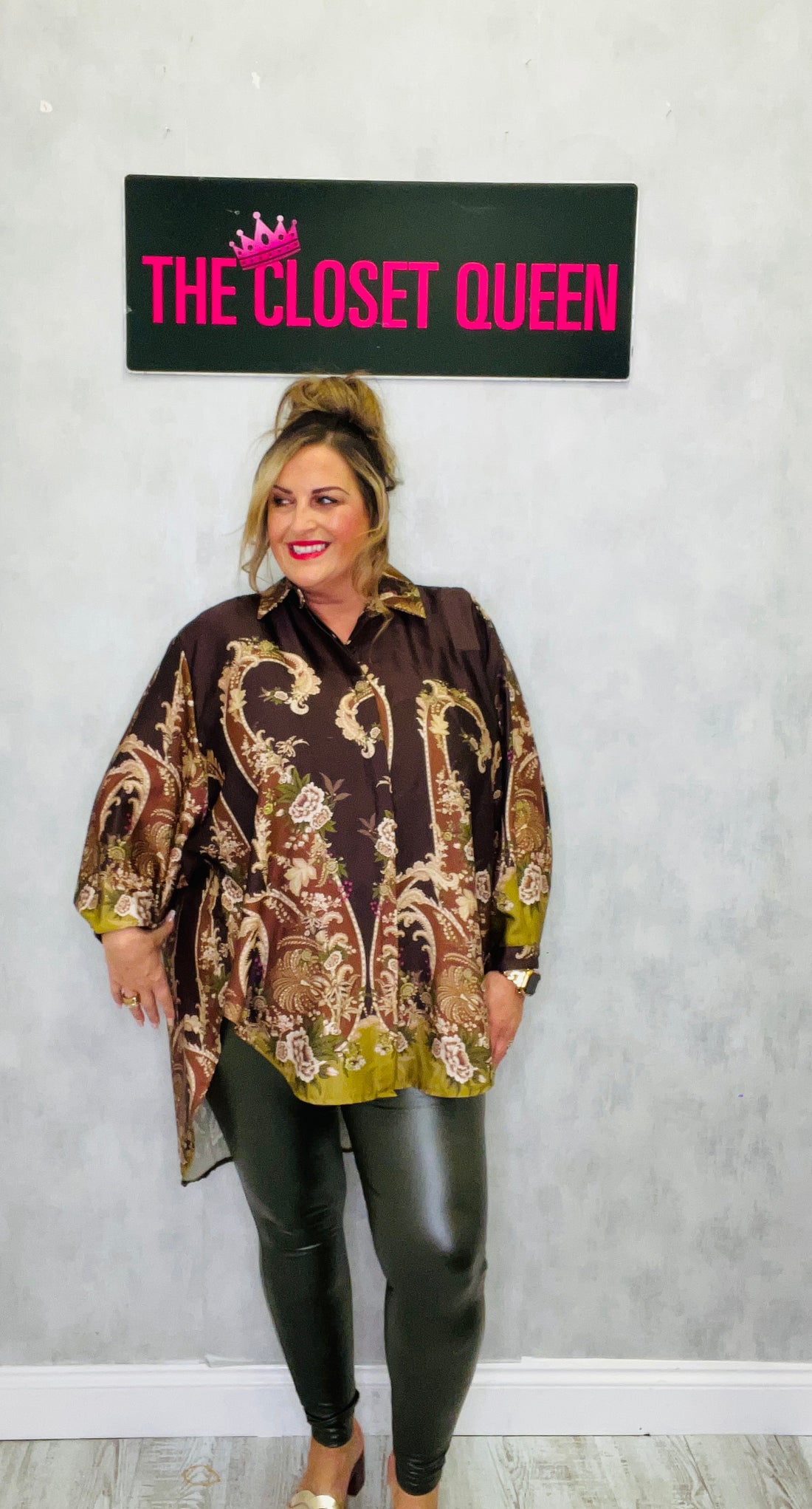 Paisley Garden Balloon Shirt