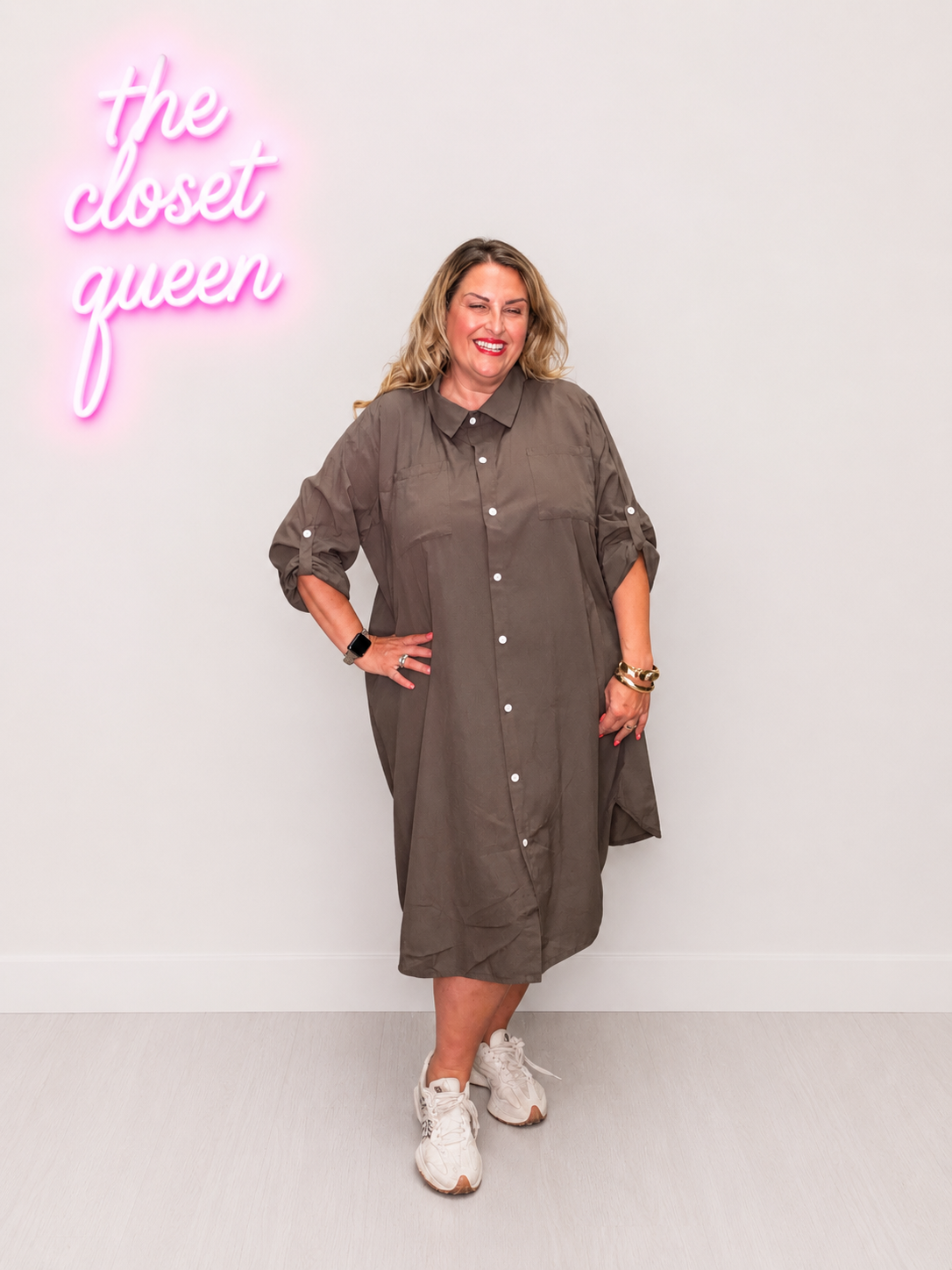 Plain Shirt Dress