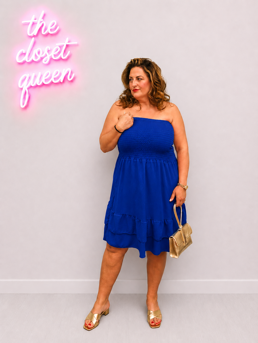 Bandeau Sheered Top Ra Ra Dress