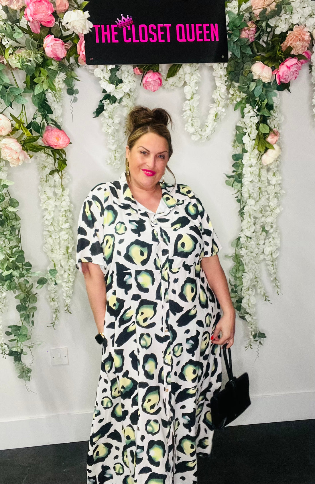 Vibrant Animal Shirt Dress