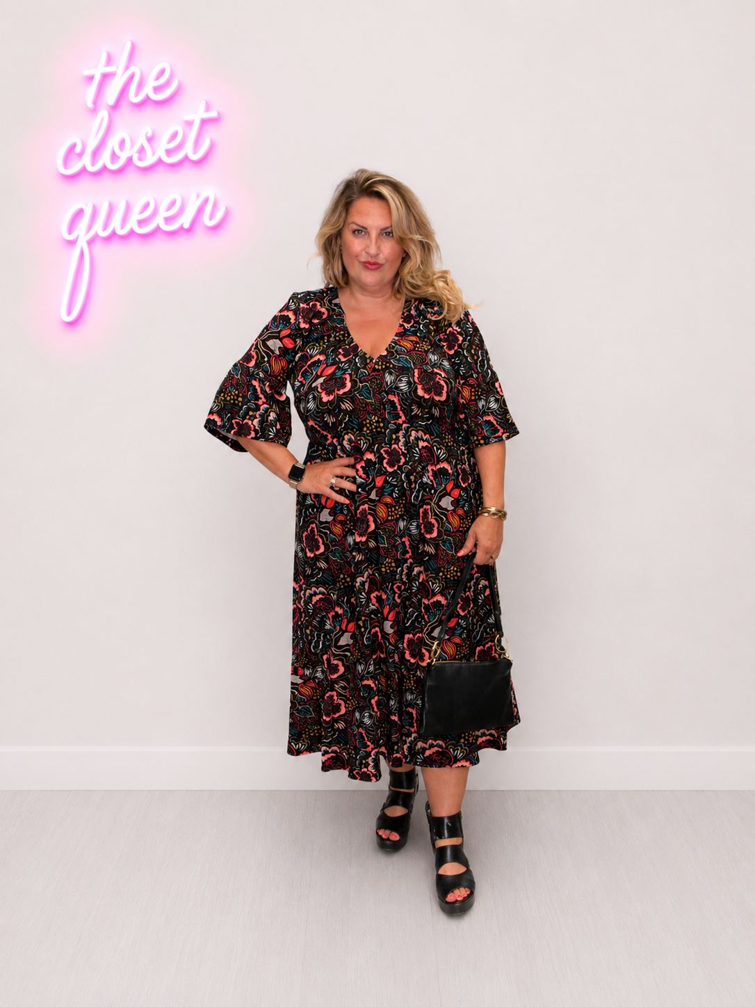 Bailey Dress Fine Knit Wonder Print