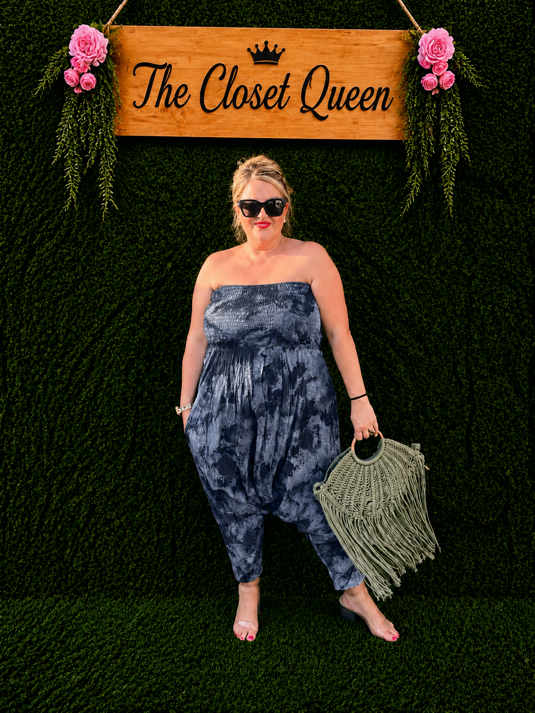 Drop Crotch Bandeau Jumpsuit