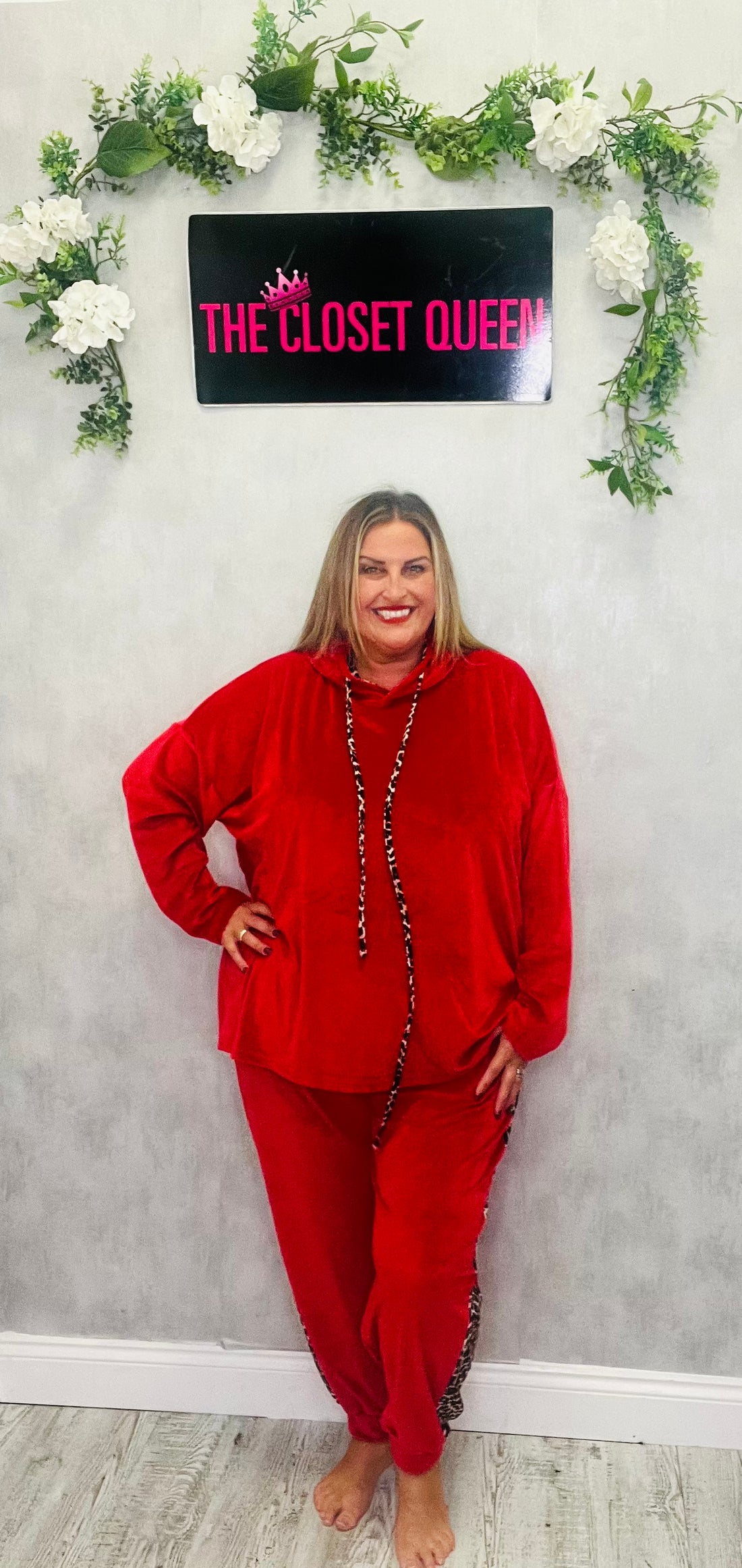 Velour Animal Strip Tracksuit