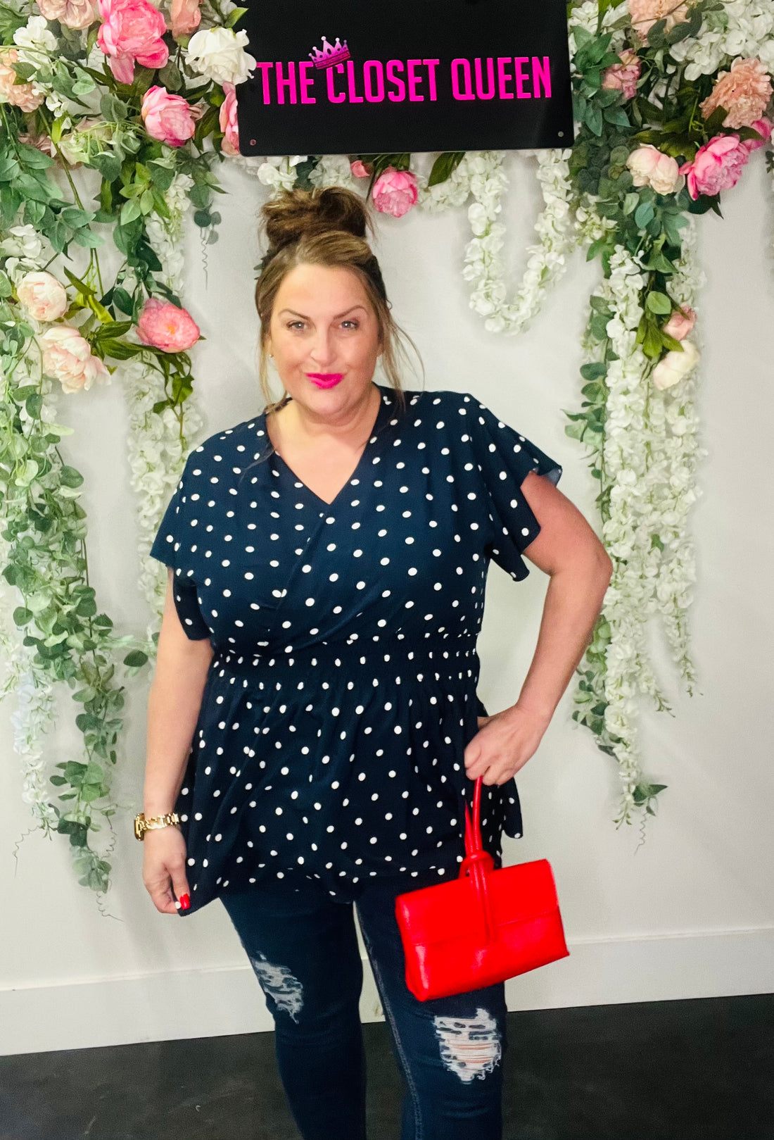 Lassi Wrap Style Top Polka