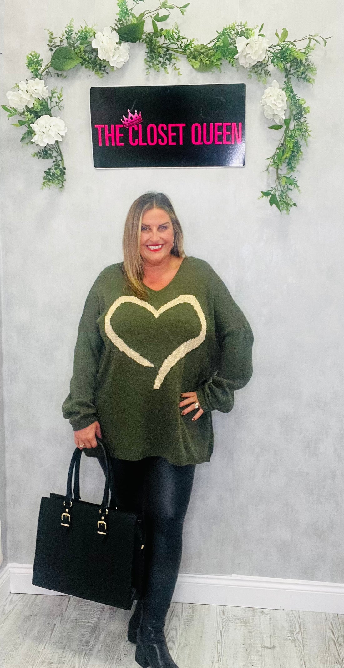 AB Shimmer Heart Jumper