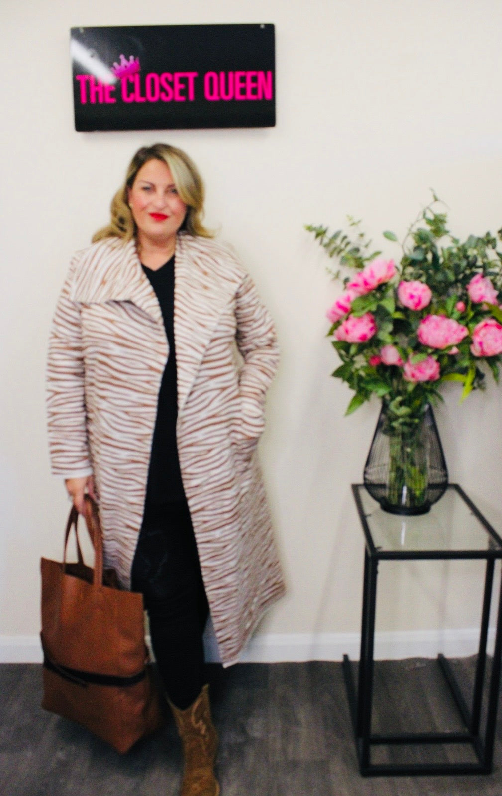 richness cardigan zebra print
