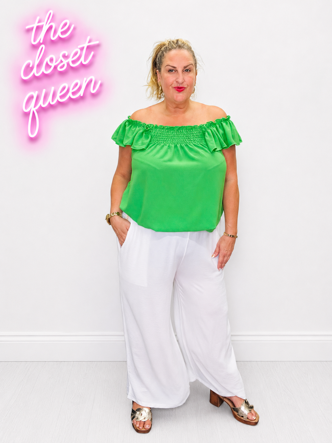 Butterfly Bardot Top