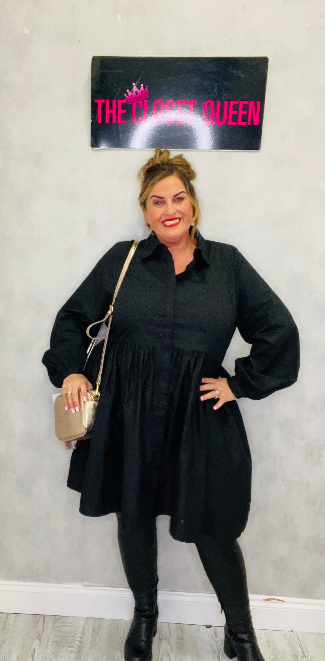 Julie Smock Shirt Dress