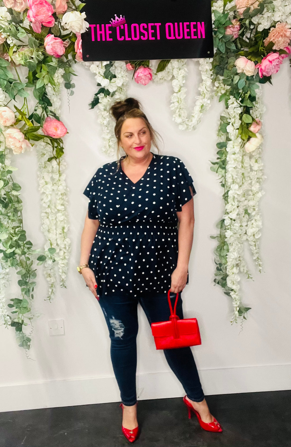 Lassi Wrap Style Top Polka