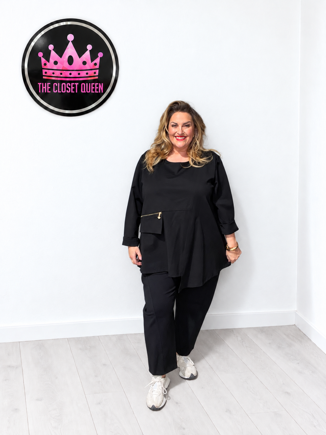 Andrea Diamond Zip Top
