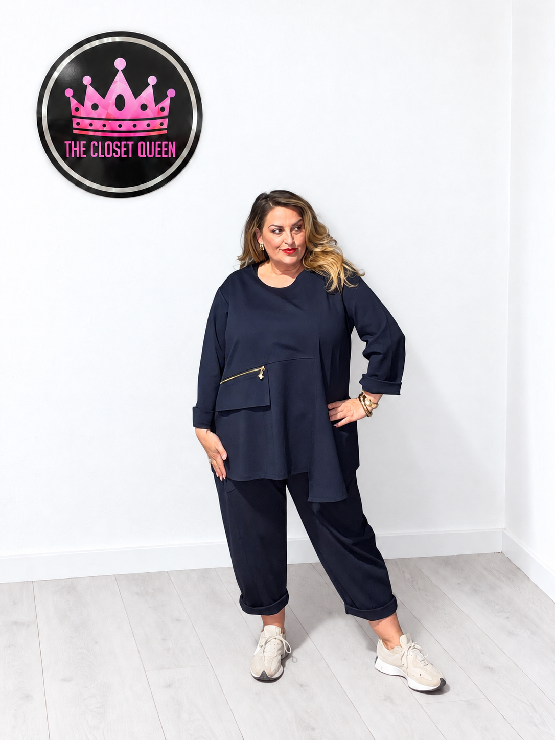 Andrea Diamond Zip Top