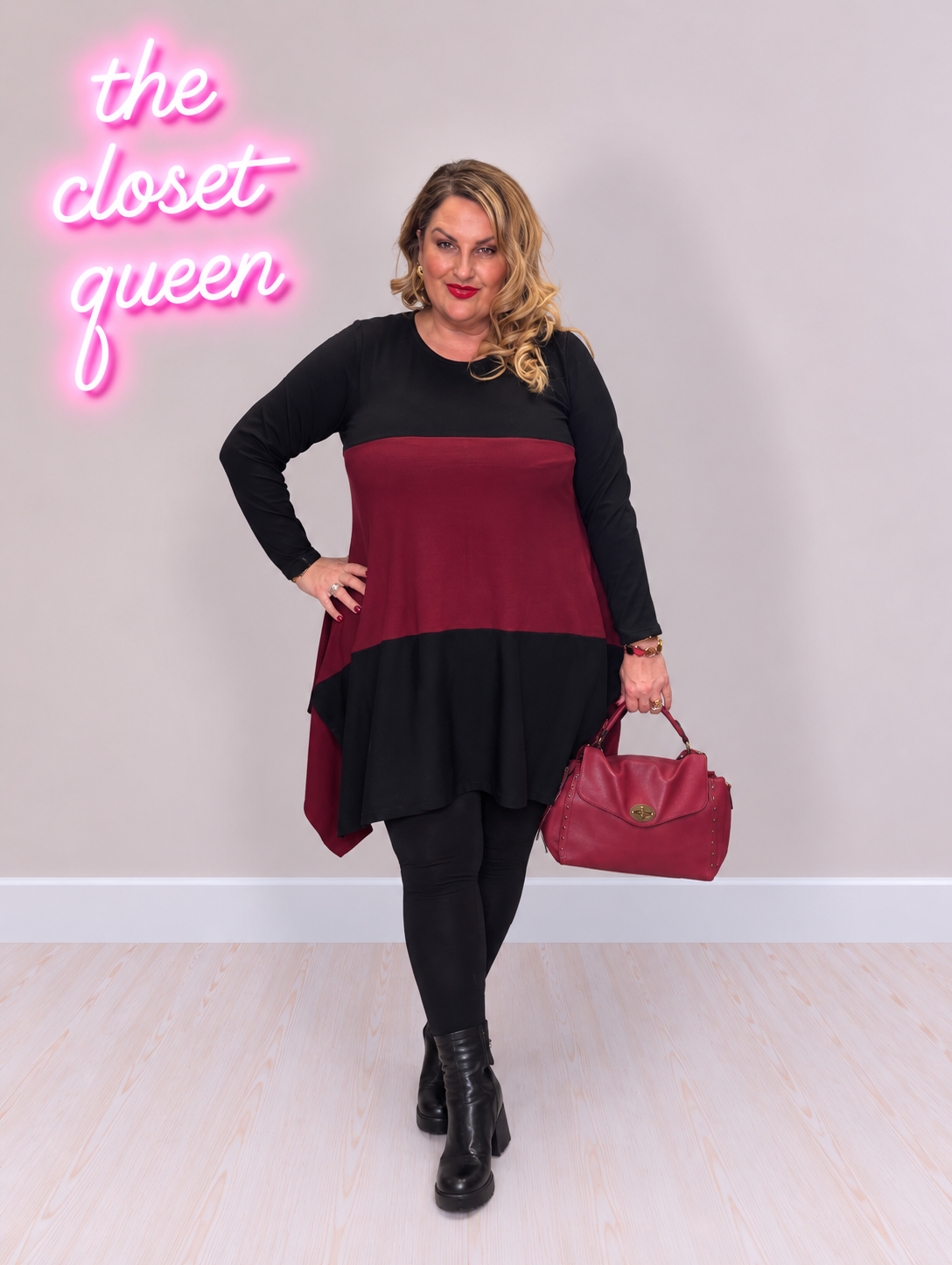 Angle Side Strip Dress