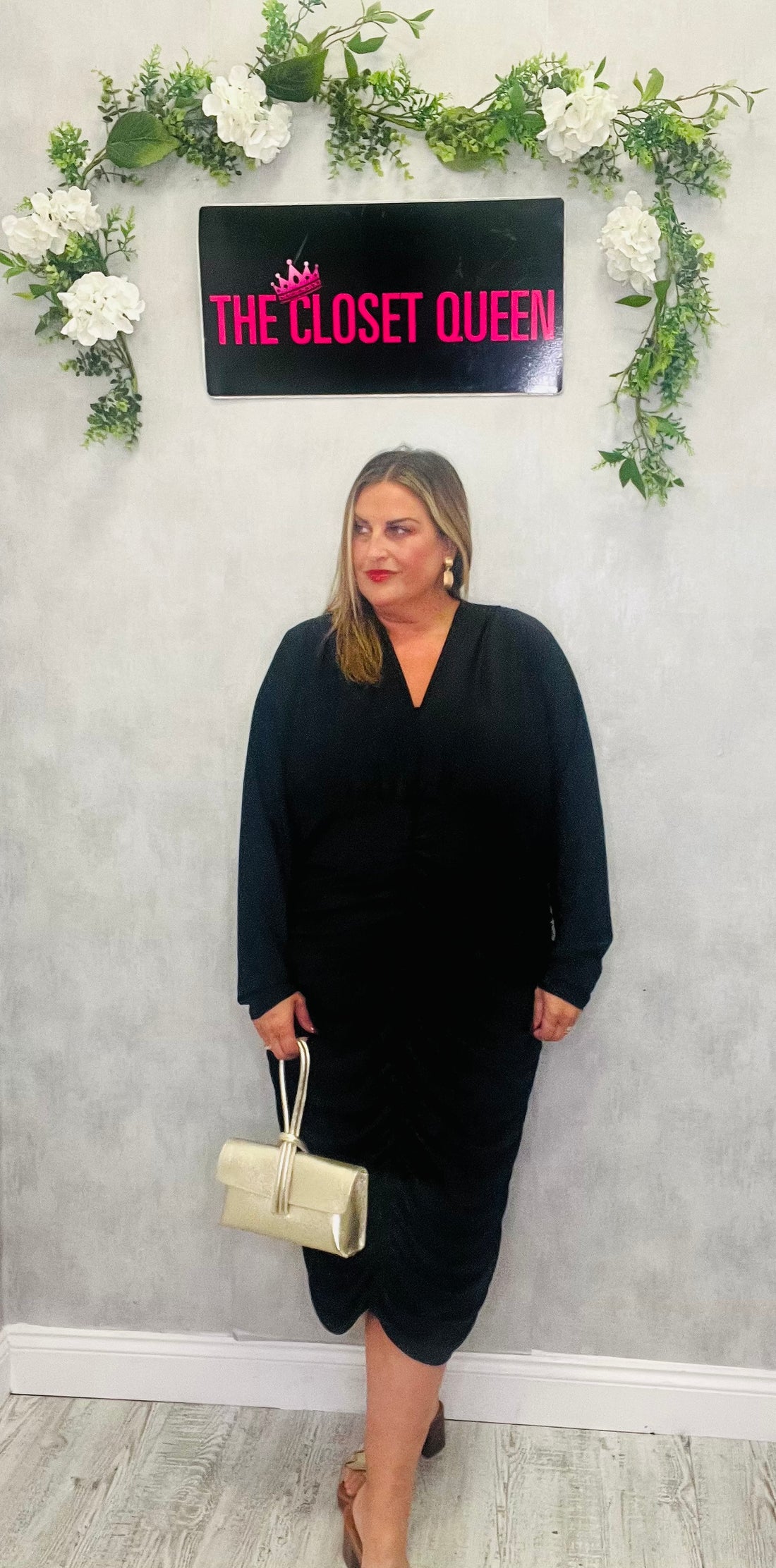 Regal Rouge Dress Plain