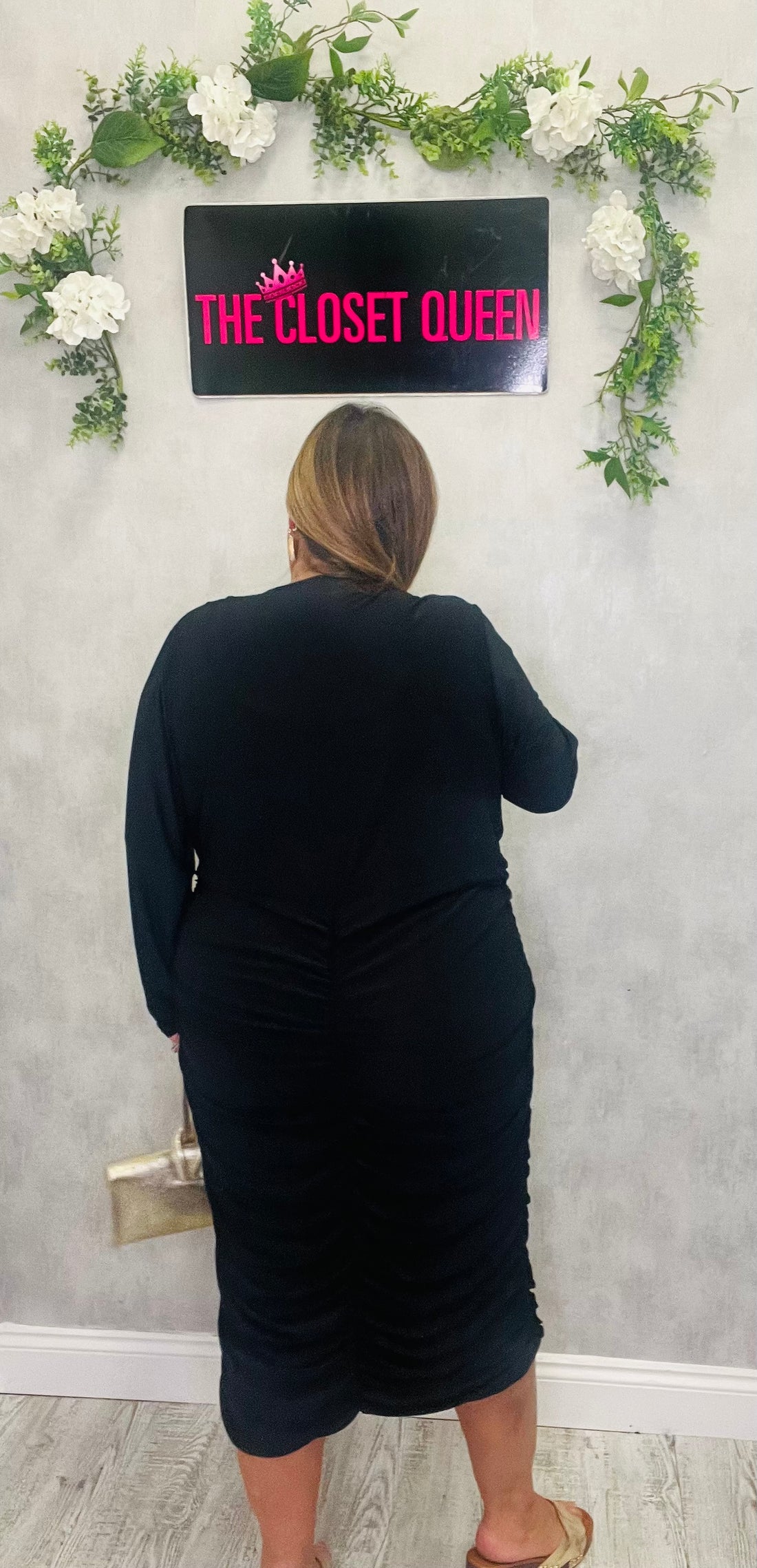 Regal Rouge Dress Plain