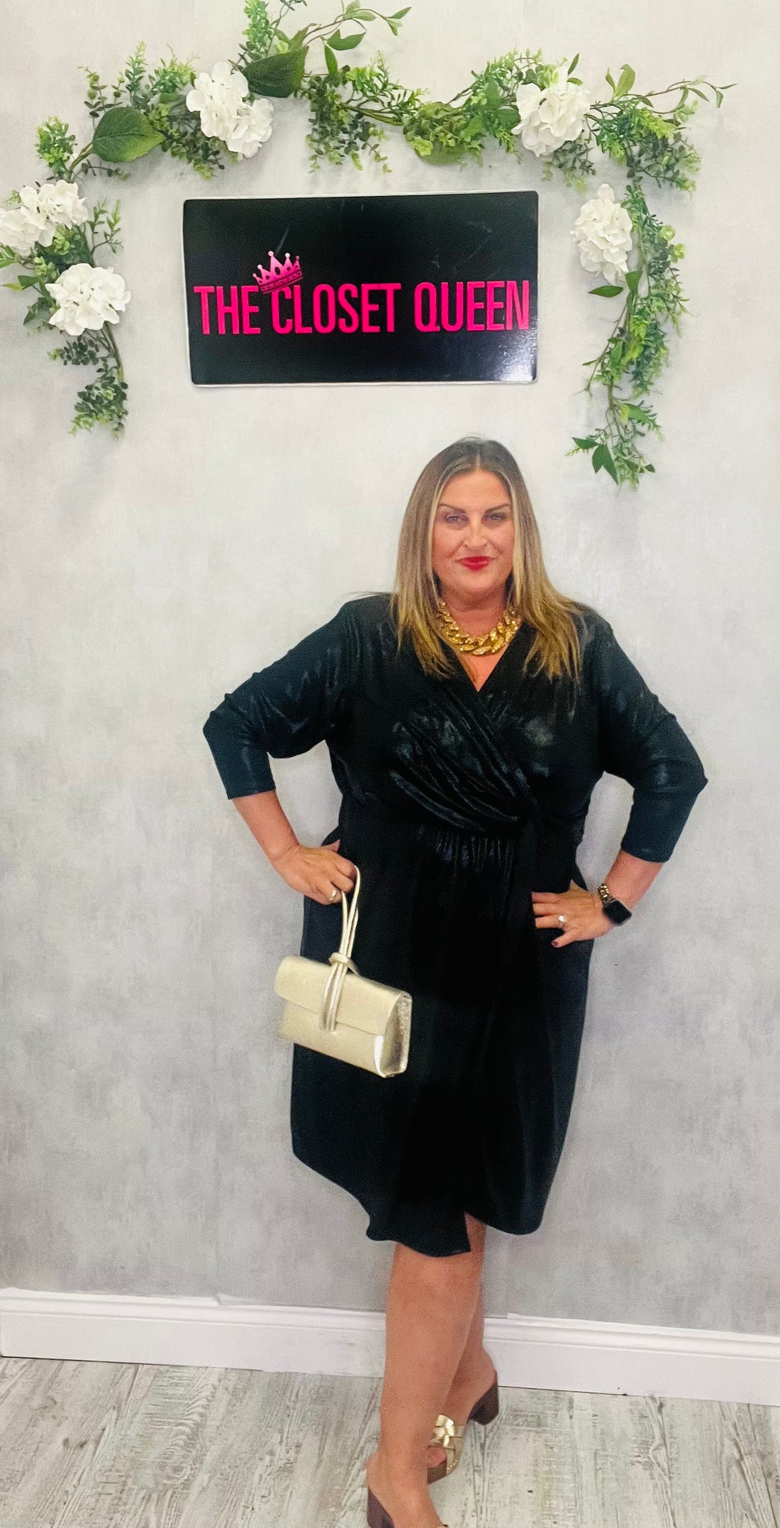 Margo Metallic Dress