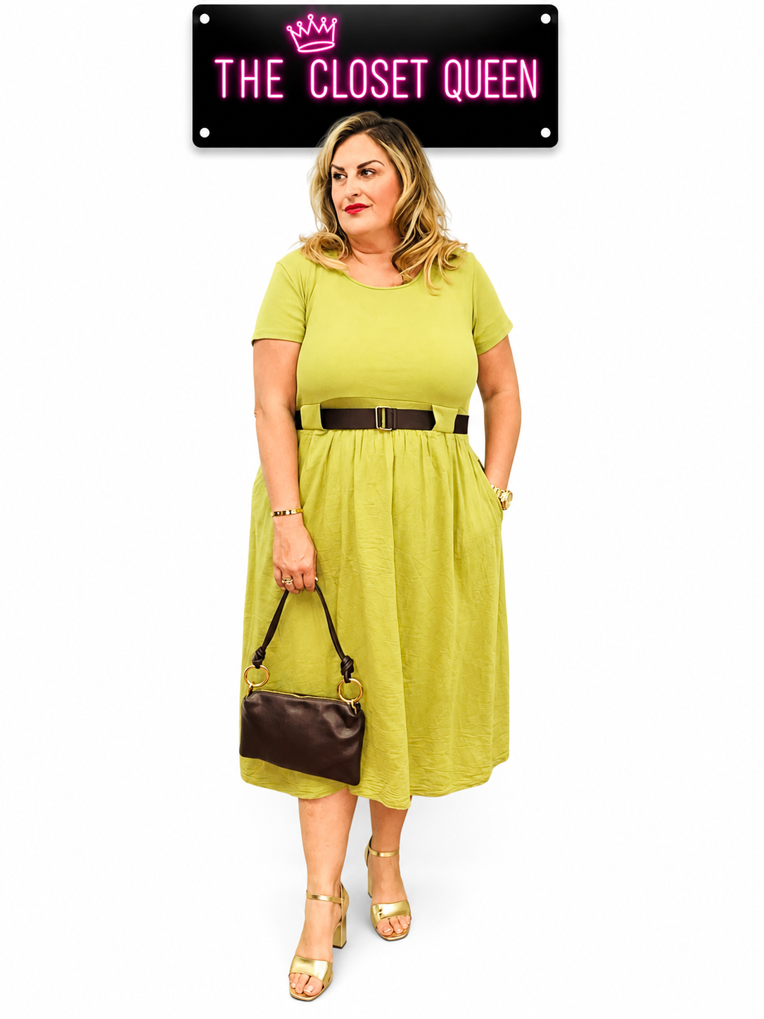 Ribby Belt Dress