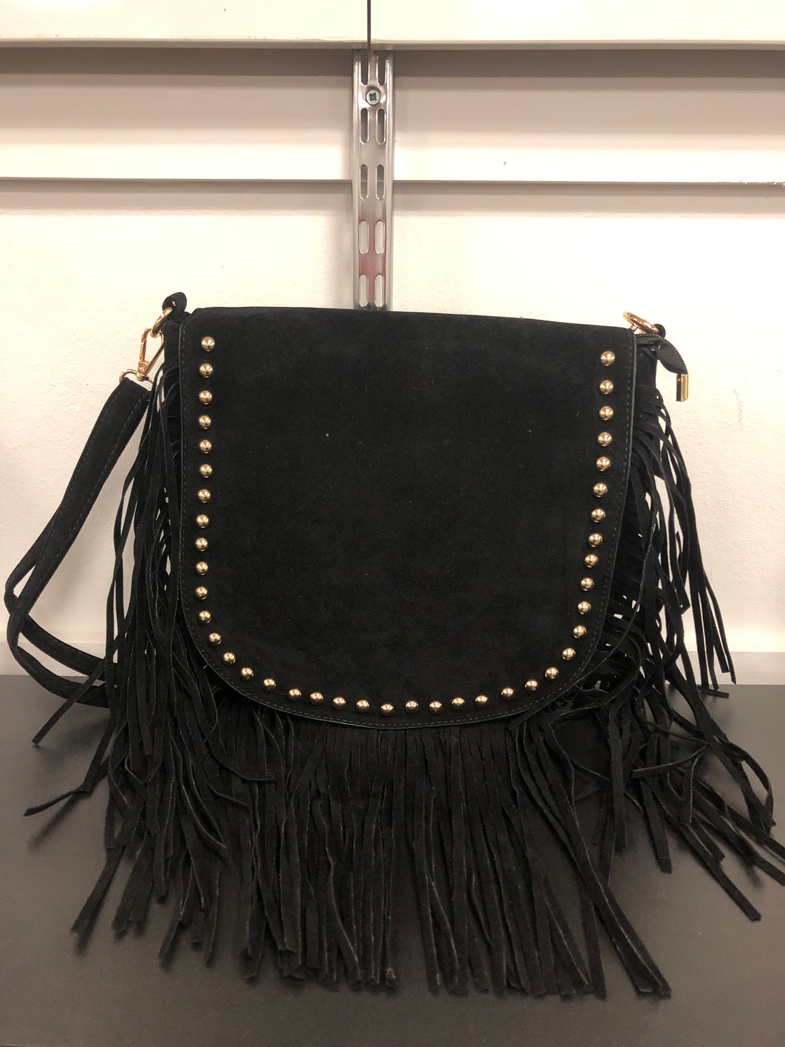 Stud Tassel Crossbody Bag