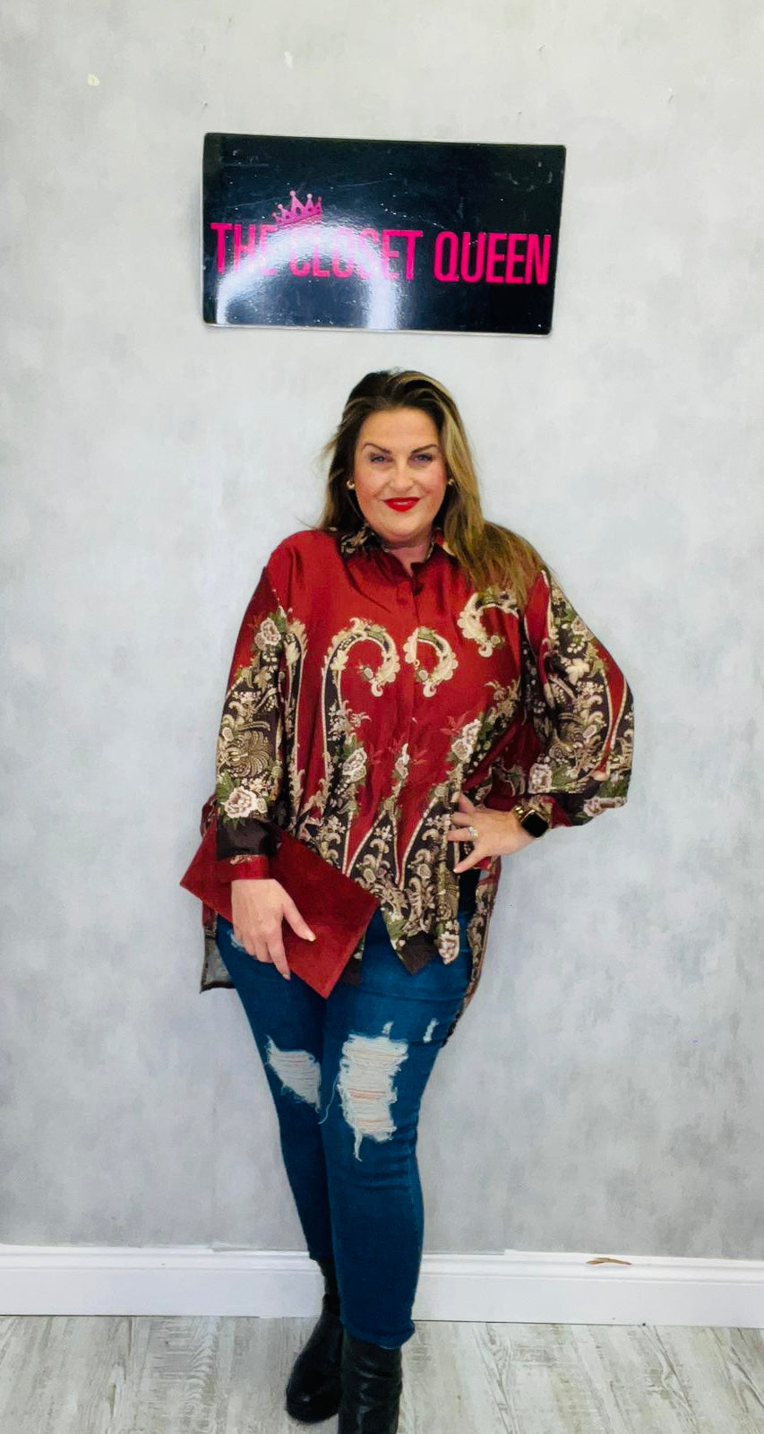 Paisley Garden Balloon Shirt