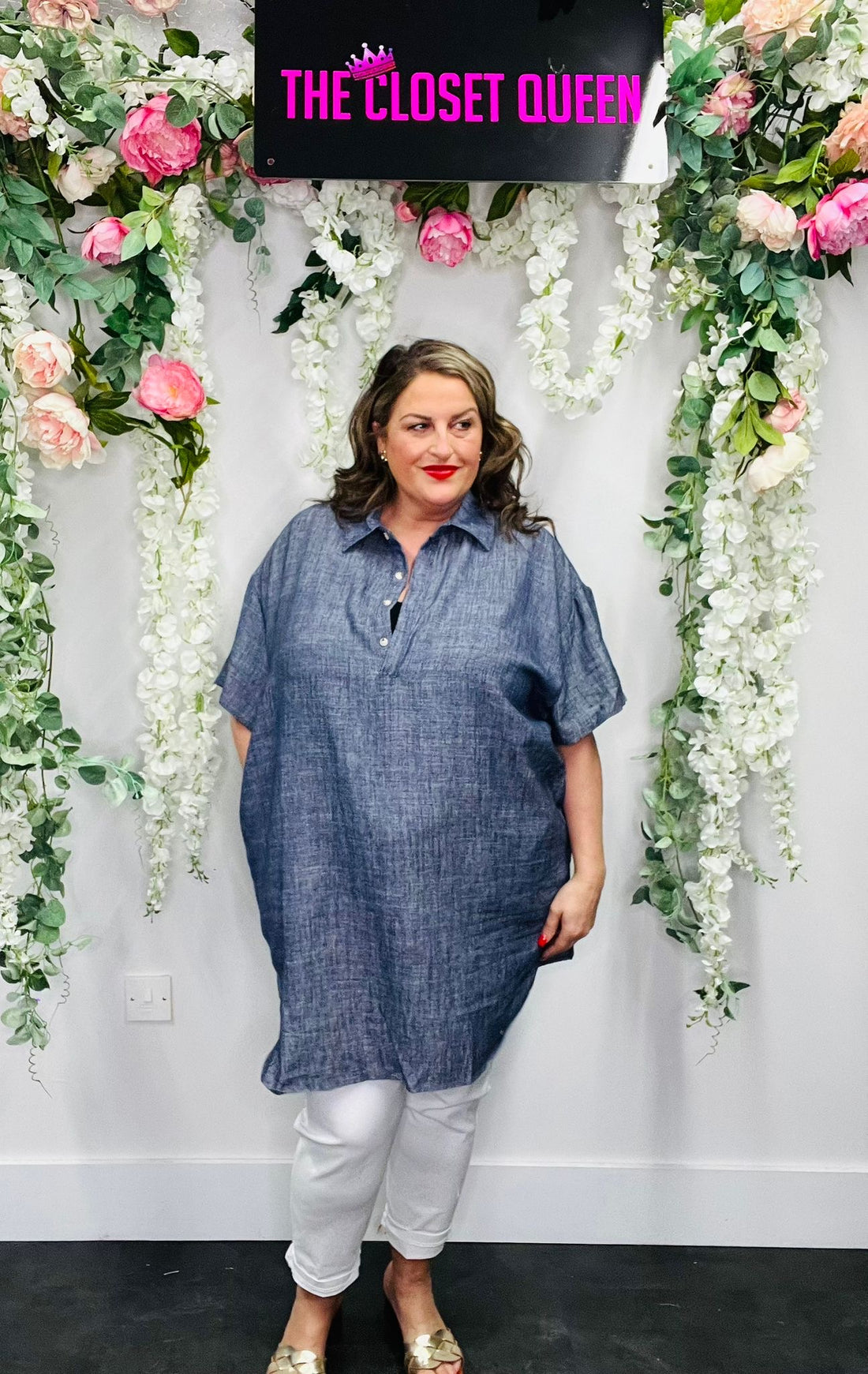 Top Shirt Tunic Linen Blend