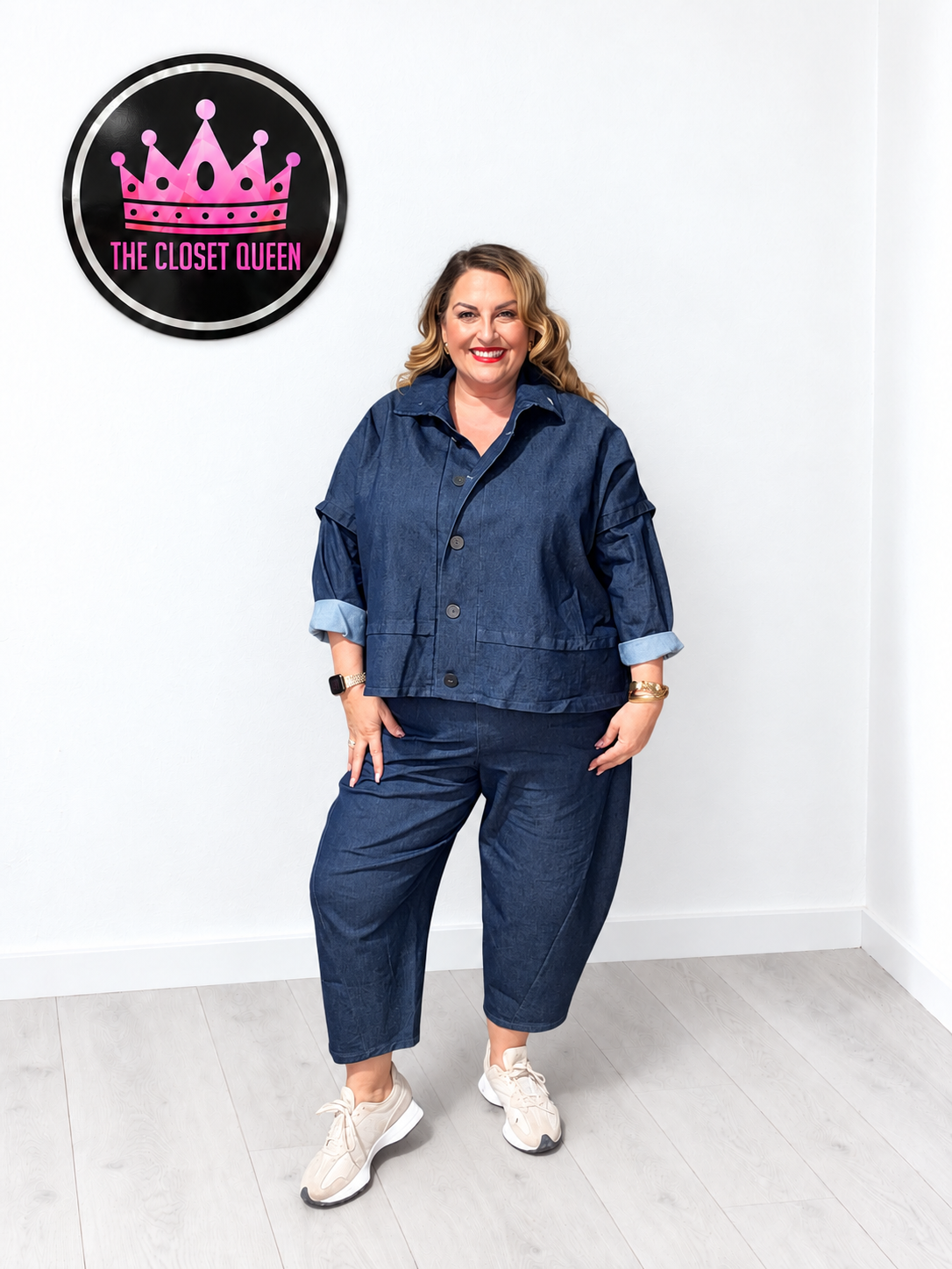 Barrel Leg Jean Style Trouser
