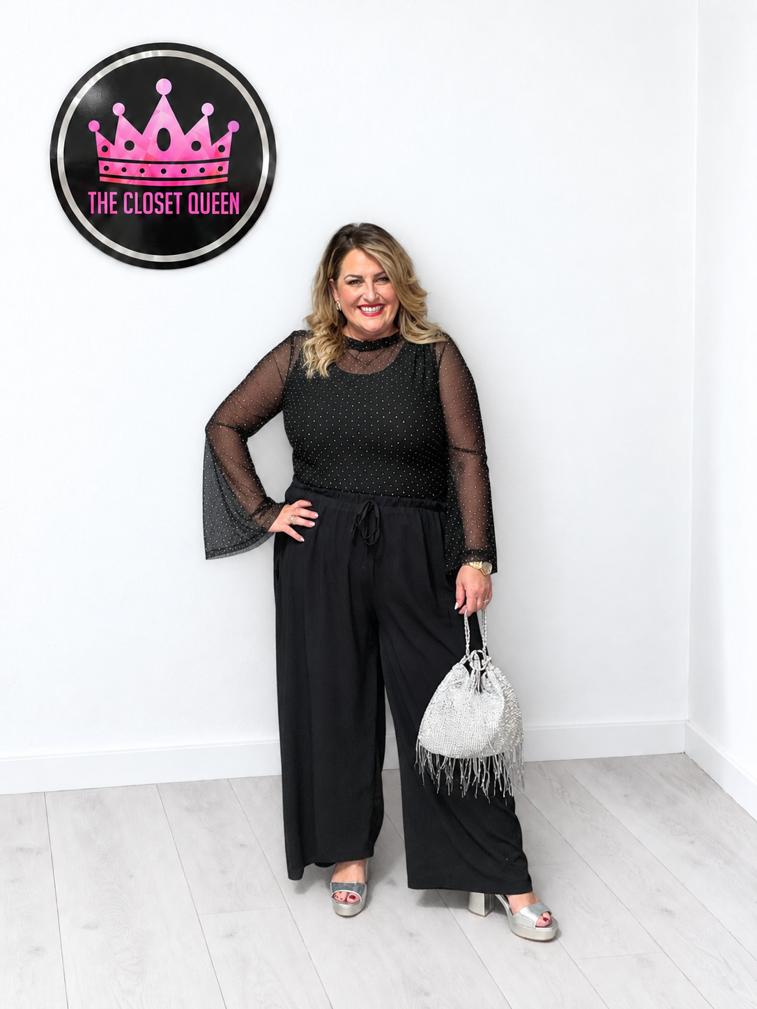 Bell Glitz Mesh Top