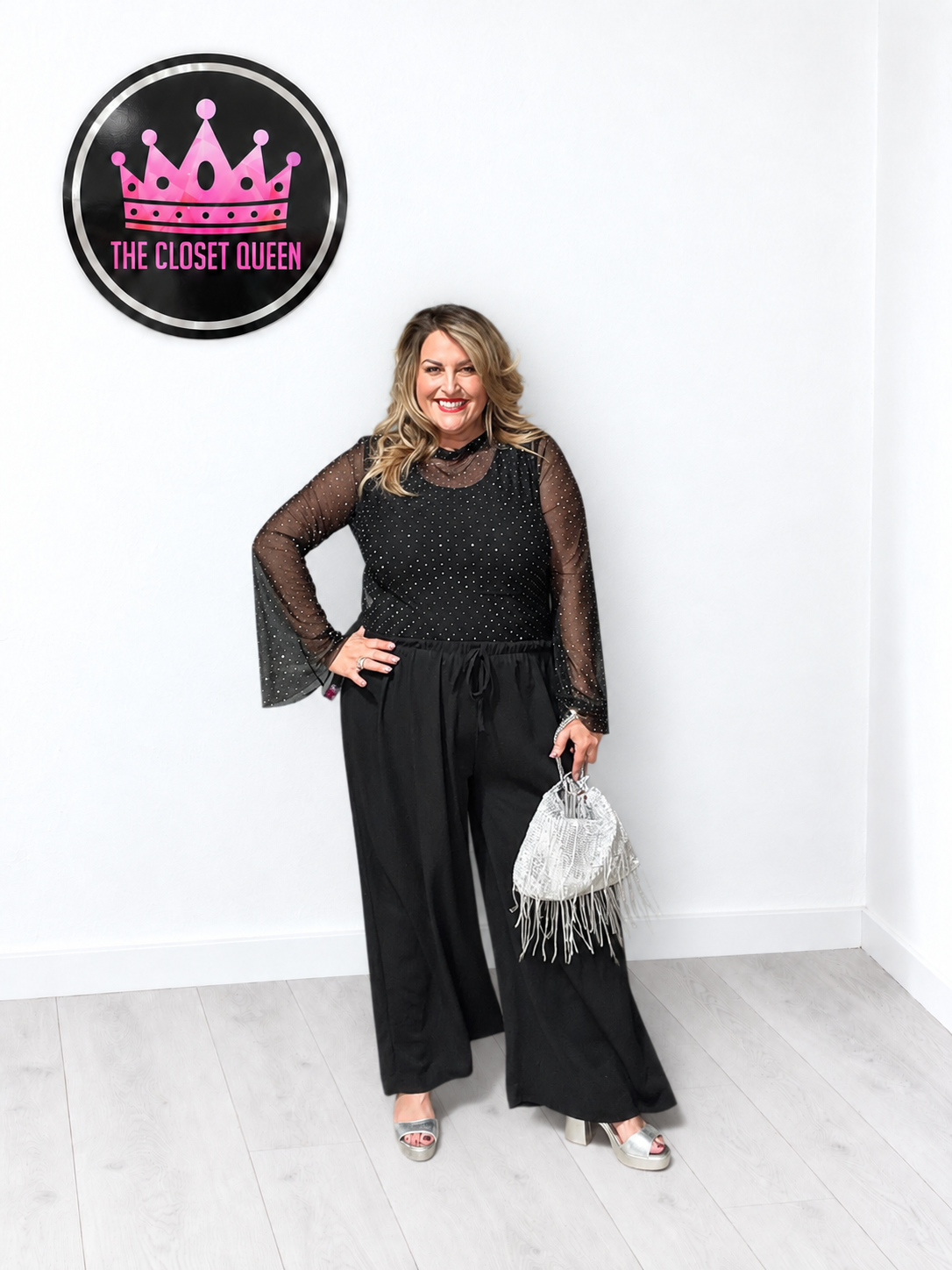 Bell Glitz Mesh Top