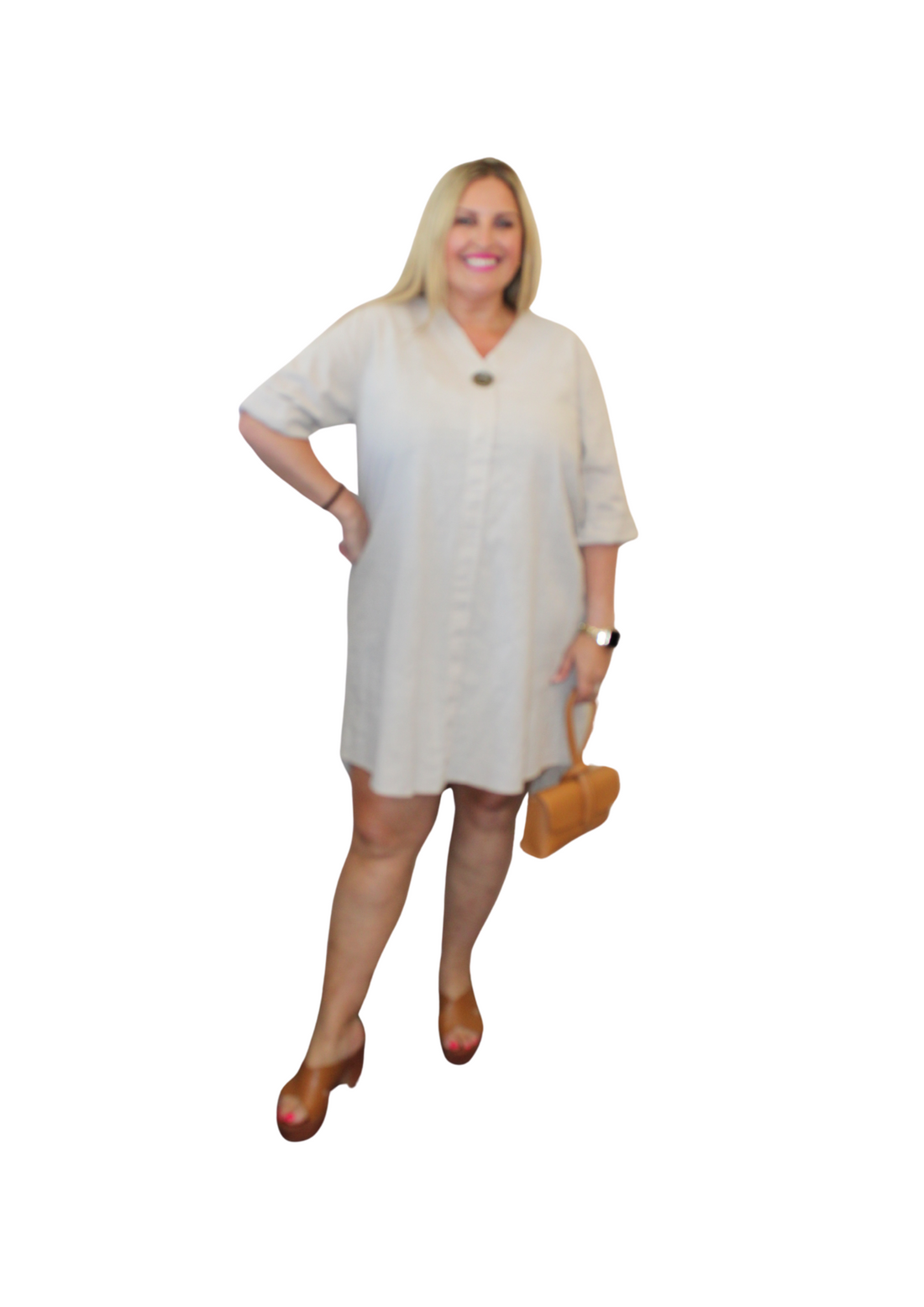 Brass Button Dress