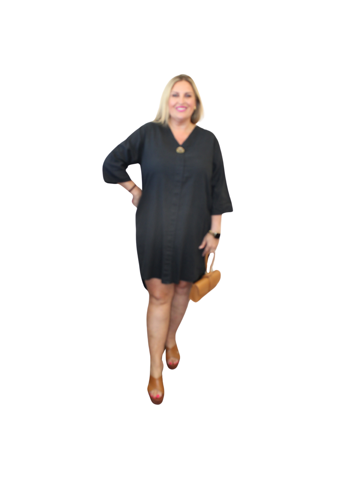 Brass Button Dress