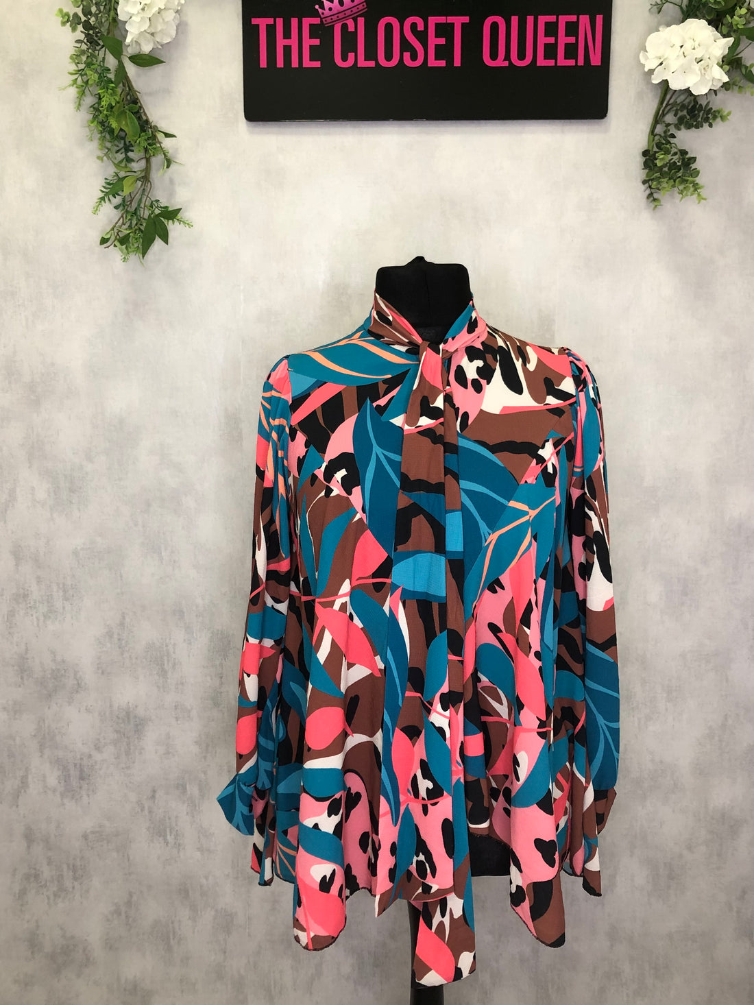 Flow Bow Blouse Midsize LOL Print