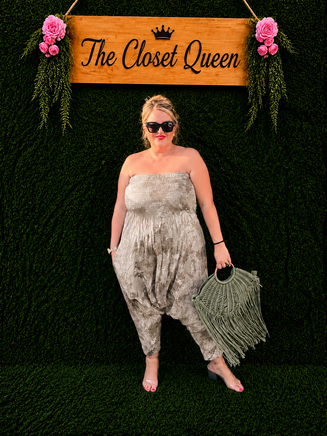 Drop Crotch Bandeau Jumpsuit