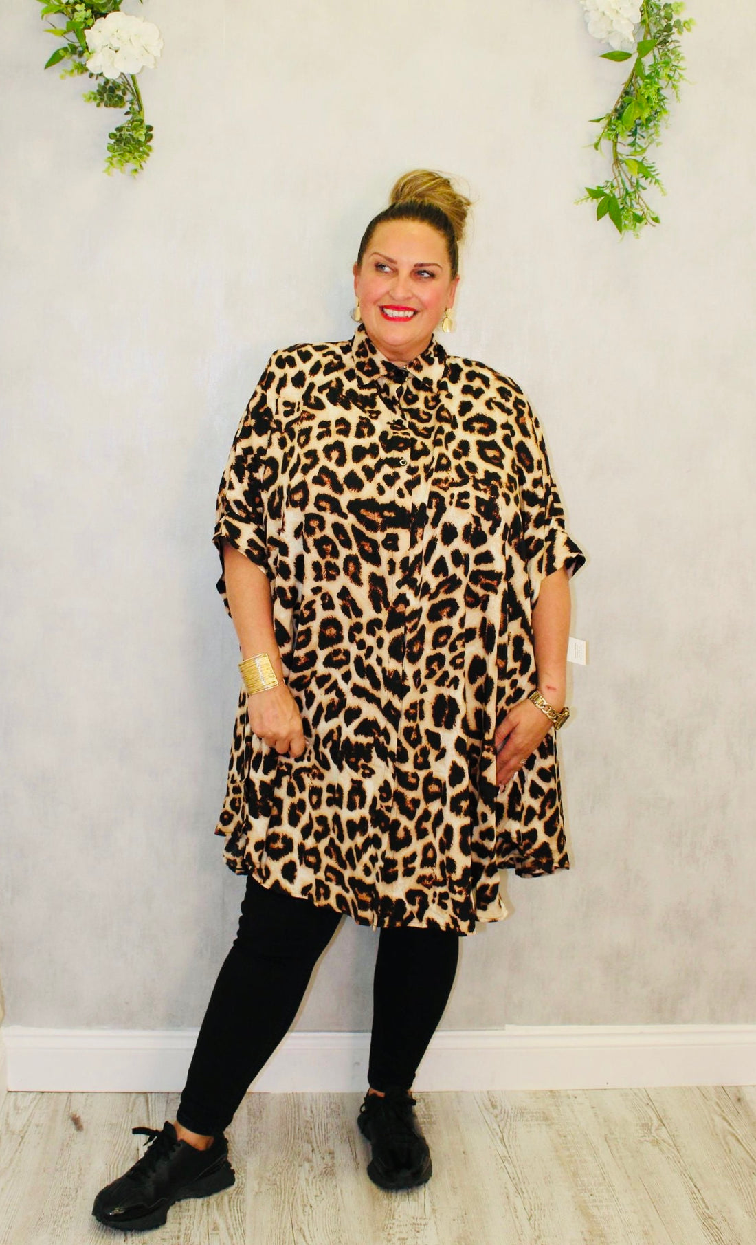 Oval Drop Tunic Shirt