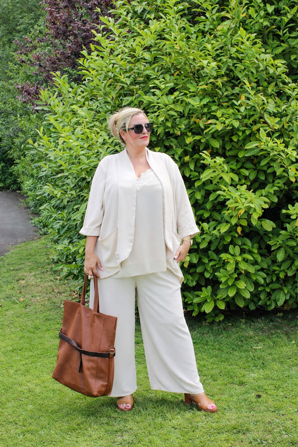Sheered Top Trouser Plain