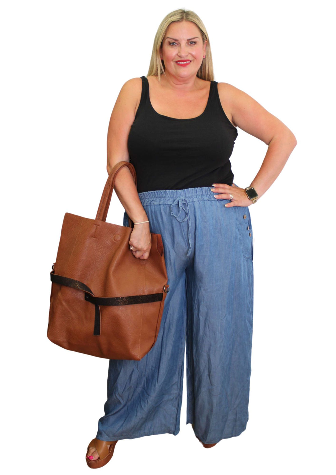 Chambre Button Side Trousers
