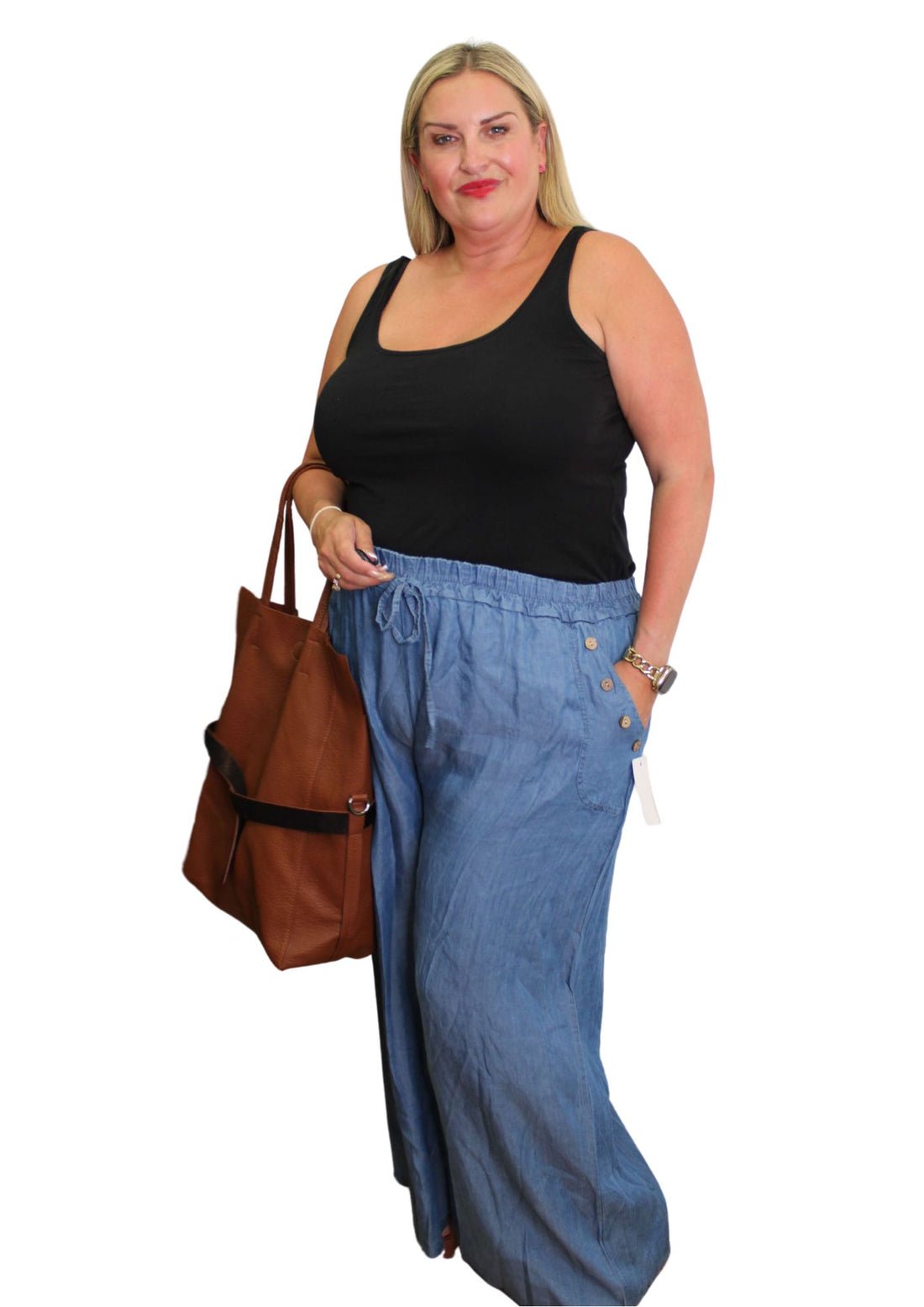 Chambre Button Side Trousers