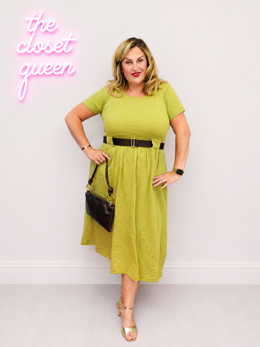 Ribby Belt Dress