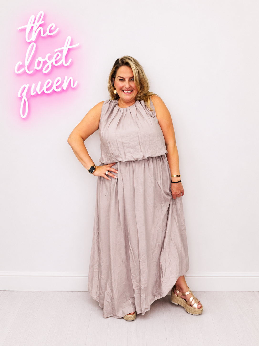 Pouff Layer Maxi Dress