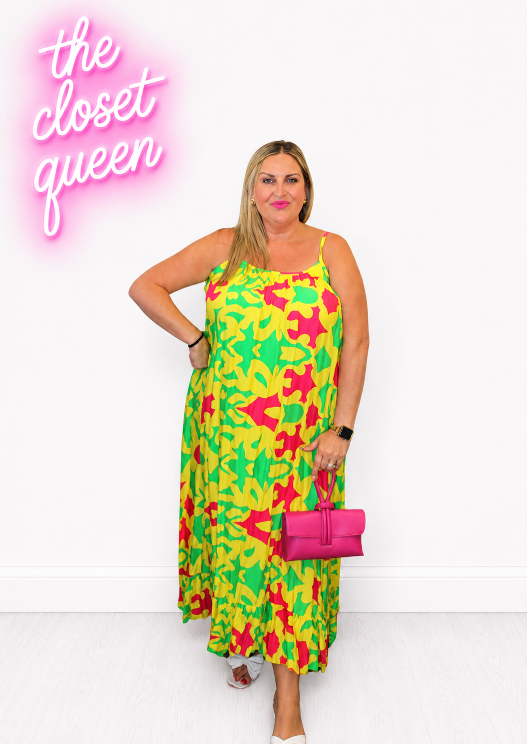 Frill Bottom Sundress Apple Print
