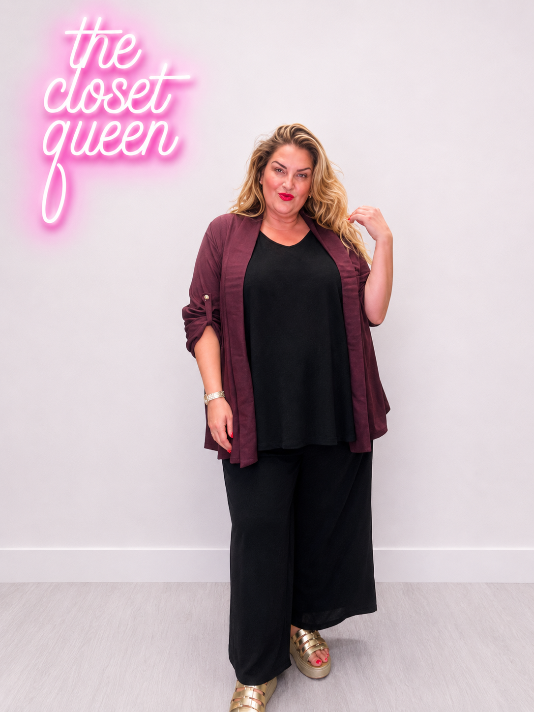 Fold Sleeve Blazer Jacket