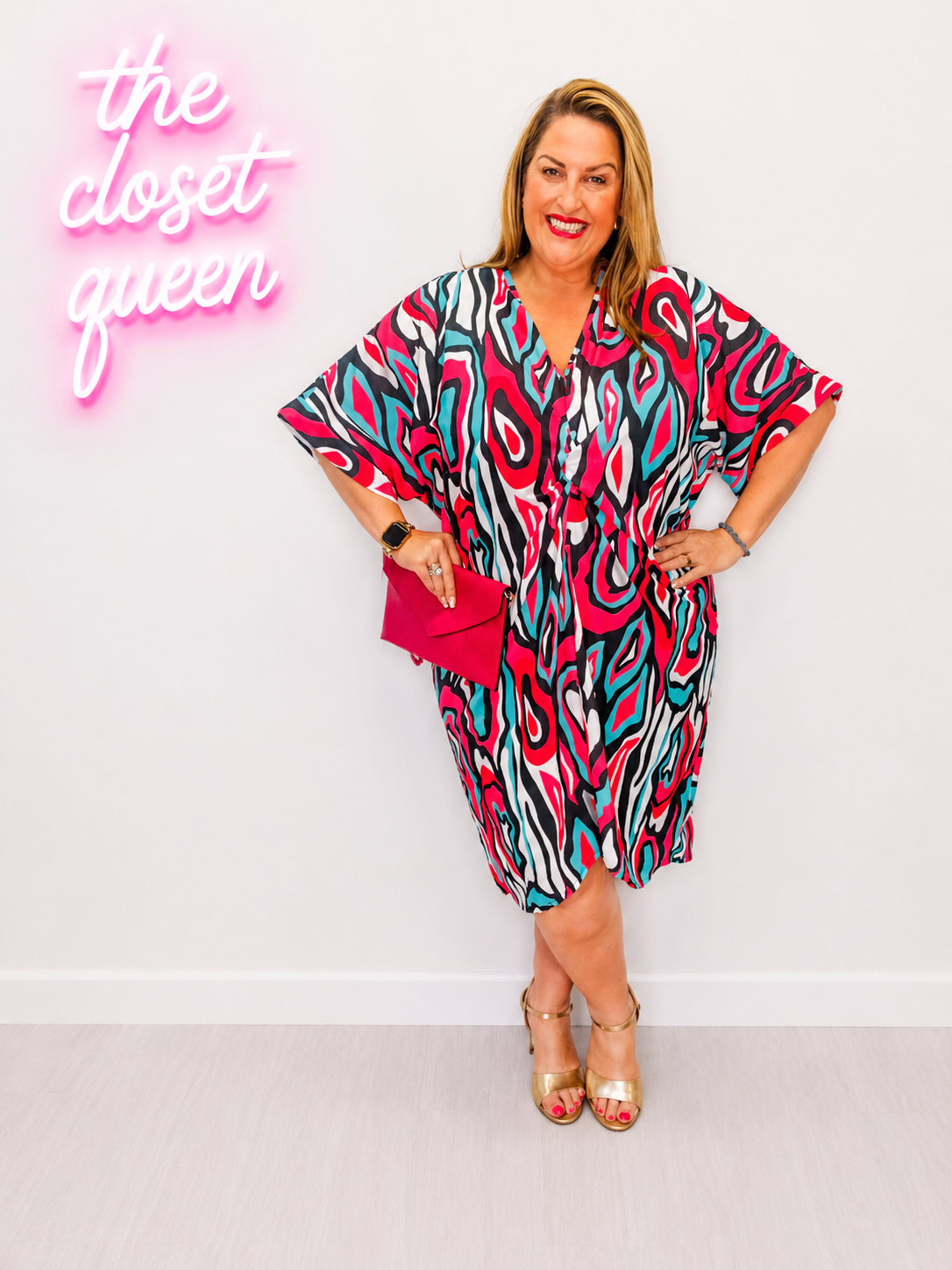 Naddy Dress Groovy Print