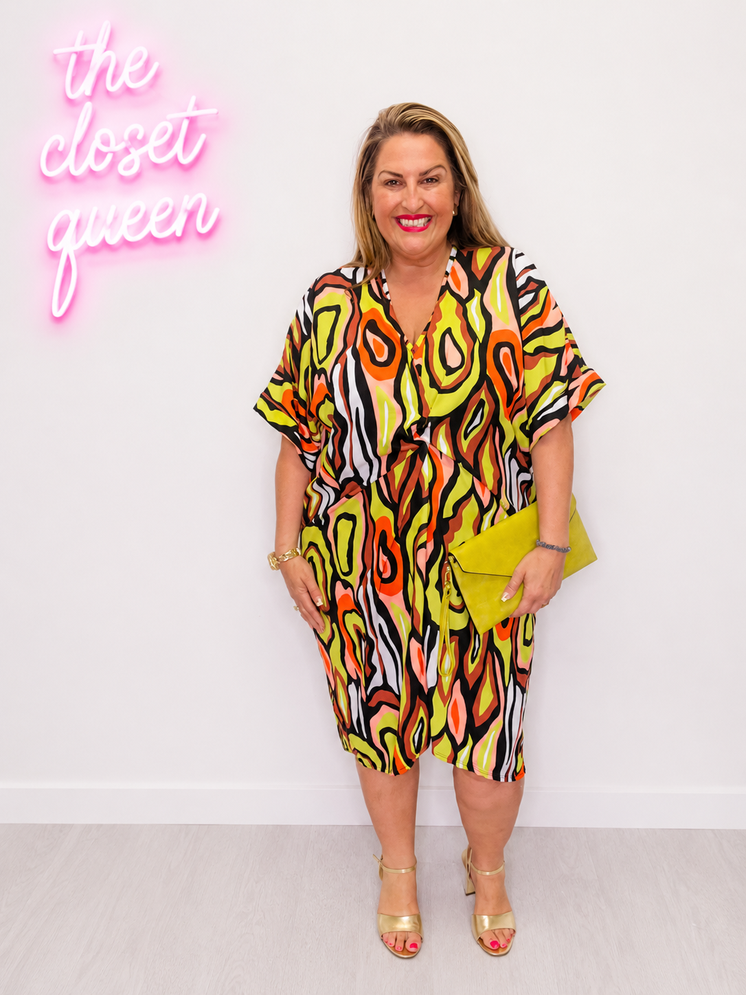 Naddy Dress Groovy Print