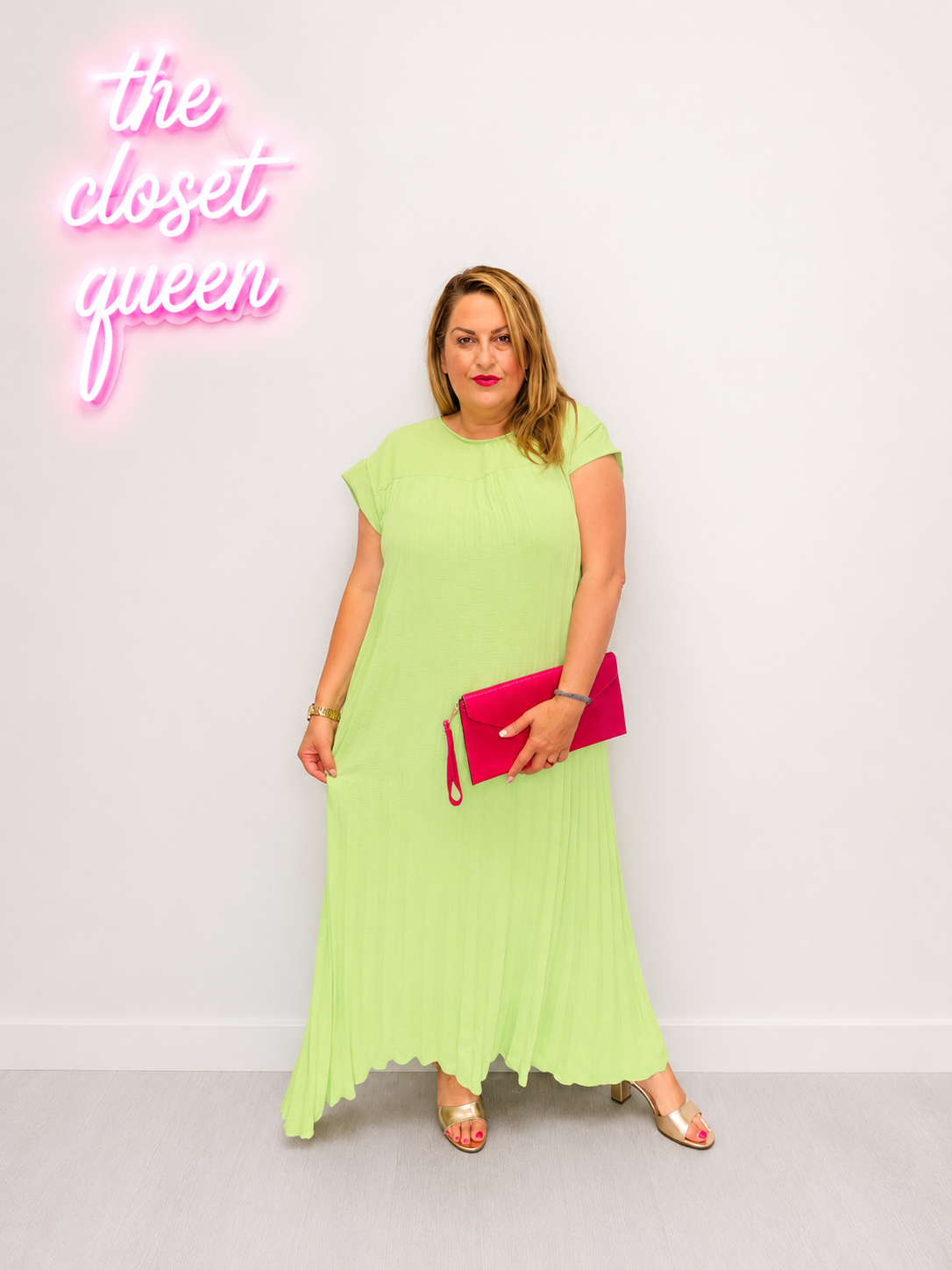 Full Pleat Dress Plain